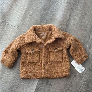 Cat & Jack Brown Teddy Jacket Coat Baby Unisex